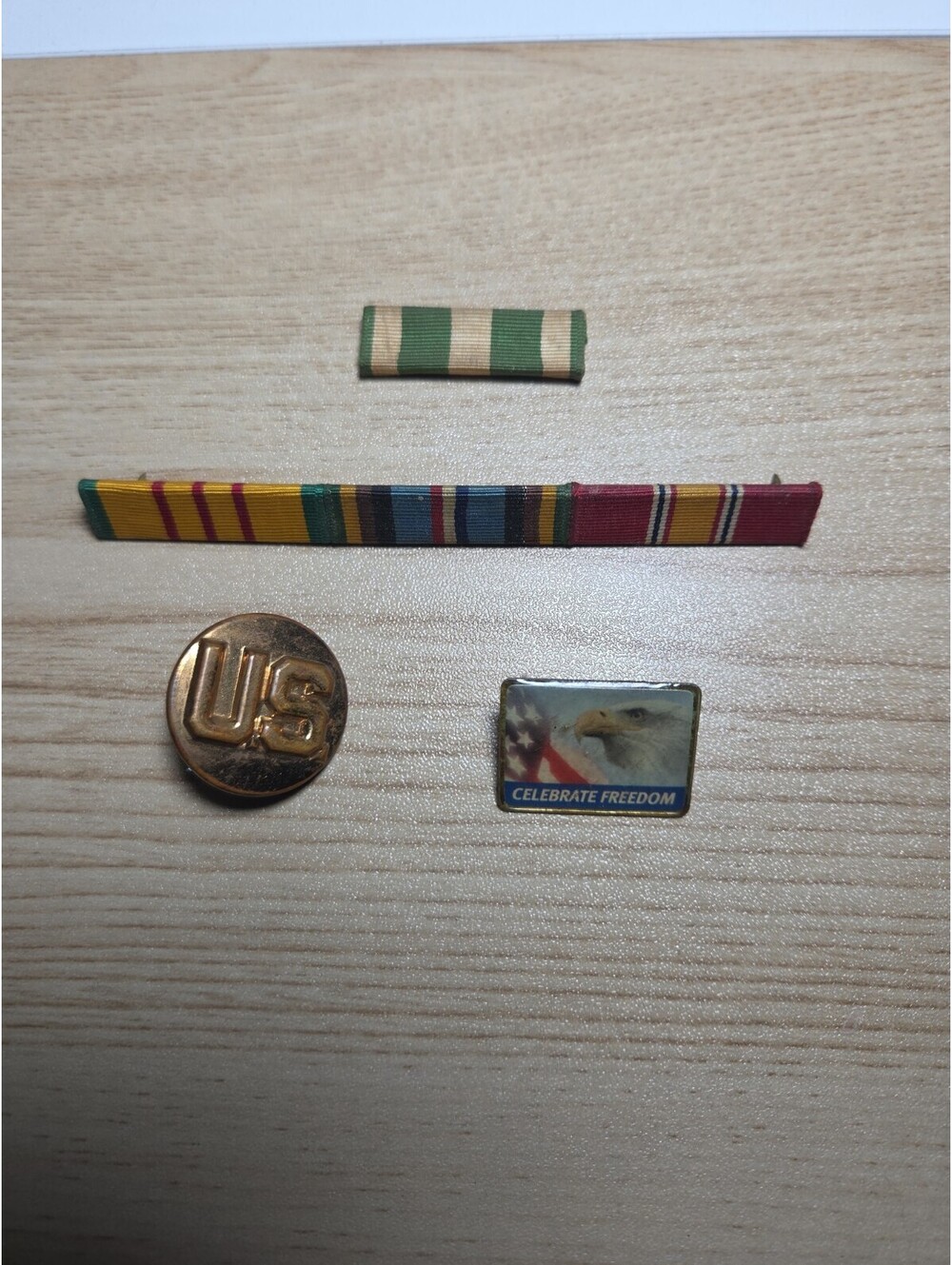 Vintage US Army Vietnam War Ribbon Bar Grouping Lot - GEMSCO NY, ARCOM, US...